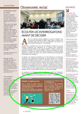 questionnaire mobilités, magazine mairie Cabestany