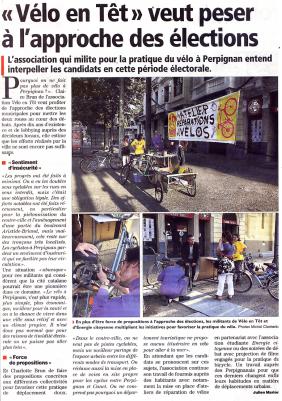 Vélo en Têt veut peser à l’approche des élections municipales de Perpignan