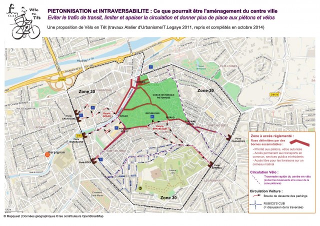 Repenser la circulation en centre ville : intraversabilité et piétonisation