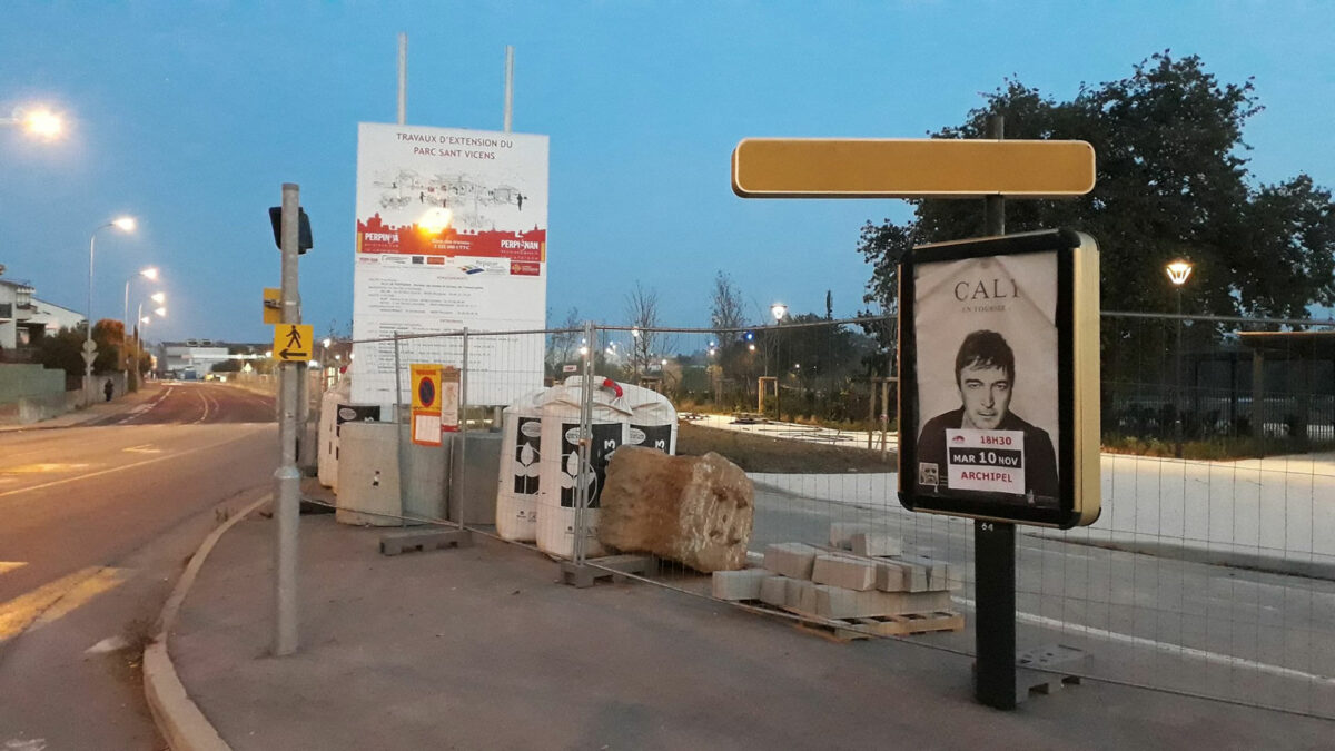 Chantier d’extension du parc Sant Vicens : pas de déviation pour les vélos !