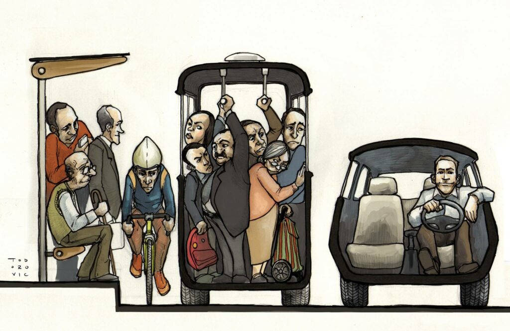 voitures individuelles espace modes restants